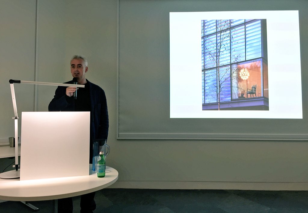 Paul Monaghan introducing the inaugural ArchitectureTHHIS talk at the offices of <a href="/AHMMArchitects/">AHMM</a>