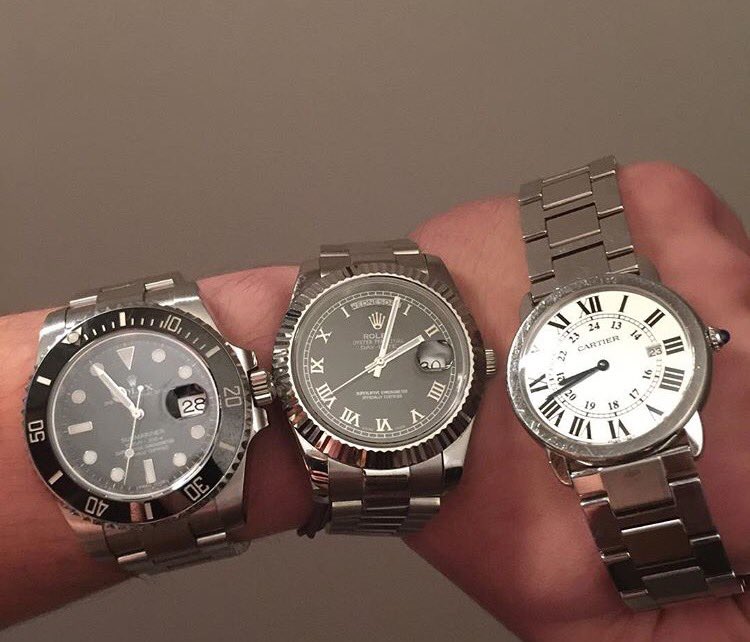 WatchFM's tweet image. 💎 Another Trio ⌚️ Rolex Cartier 💎