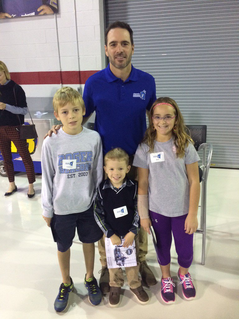 johncapshaw's tweet image. Oh, you know. Just hanging with @JimmieJohnson @TeamJJF like a boss!