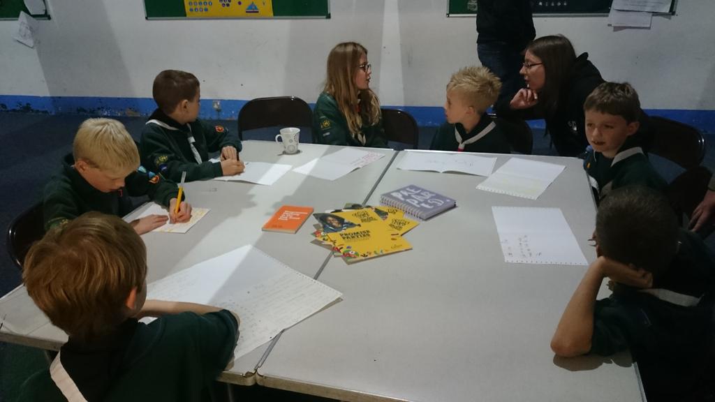 1stPrestbury's tweet photo. Our Sixers and Seconders are busy talking all things from cubs 100 to programme ideas and games! #cubs100 #iscout https://t.co/3Bk89y0urx