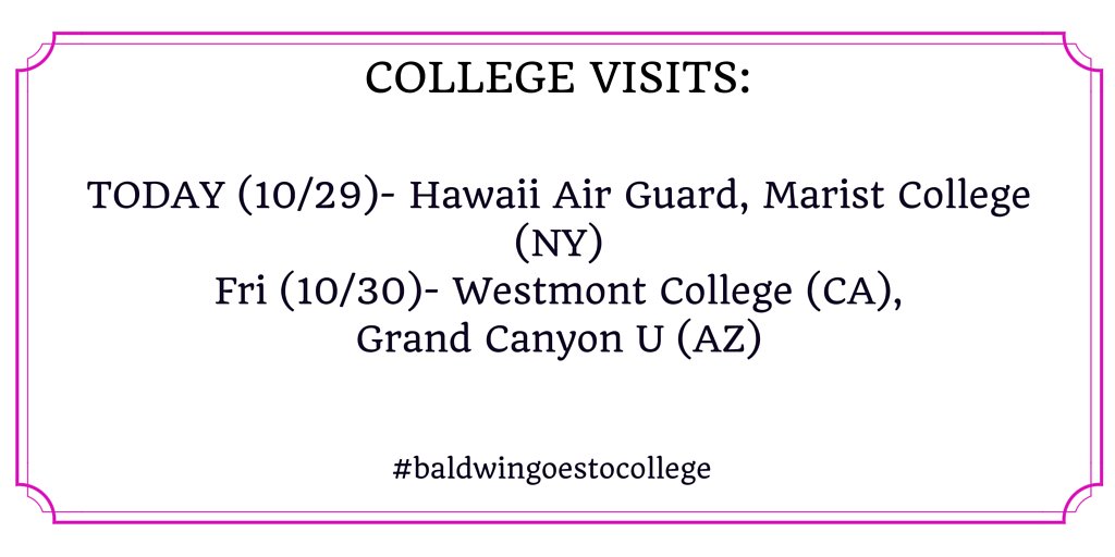 hpbaldwinhs's tweet photo. Today &amp; tomorrow's College Visits #baldwingoestocollege #collegeweekfun https://t.co/QqOR8ZrHsr