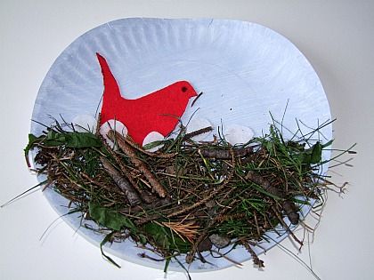 IPCurriculum's tweet image. #Preschool paper plate #bird in #nest #craft! #IPC: bit.ly/ipcforyou. Via: bit.ly/1Nq9wnE. #learning