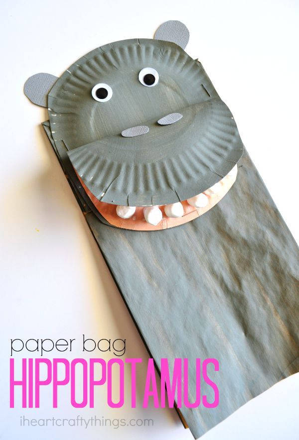 IPCurriculum's tweet image. #Nursery #paper bag #hippo #craft! #IPC: bit.ly/ipcforyou. Via: bit.ly/1Nq9wnE. #teach #zoo #animals