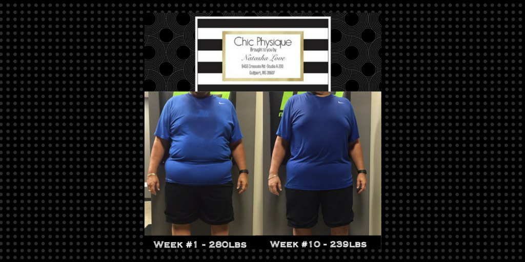 _ChicPhysique's tweet photo. 41lbs down with 
30min 1on1 Personal Training Sessions 2x a week 
by @_ChicPhysique https://t.co/z5x2nEDn4g