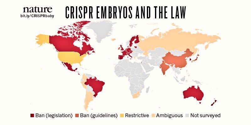 HumanGenome's tweet photo. Where in the world could the first #CRISPR gene-edited baby be born? https://t.co/m7KtdJ8g48 https://t.co/I0J8oRvdpI