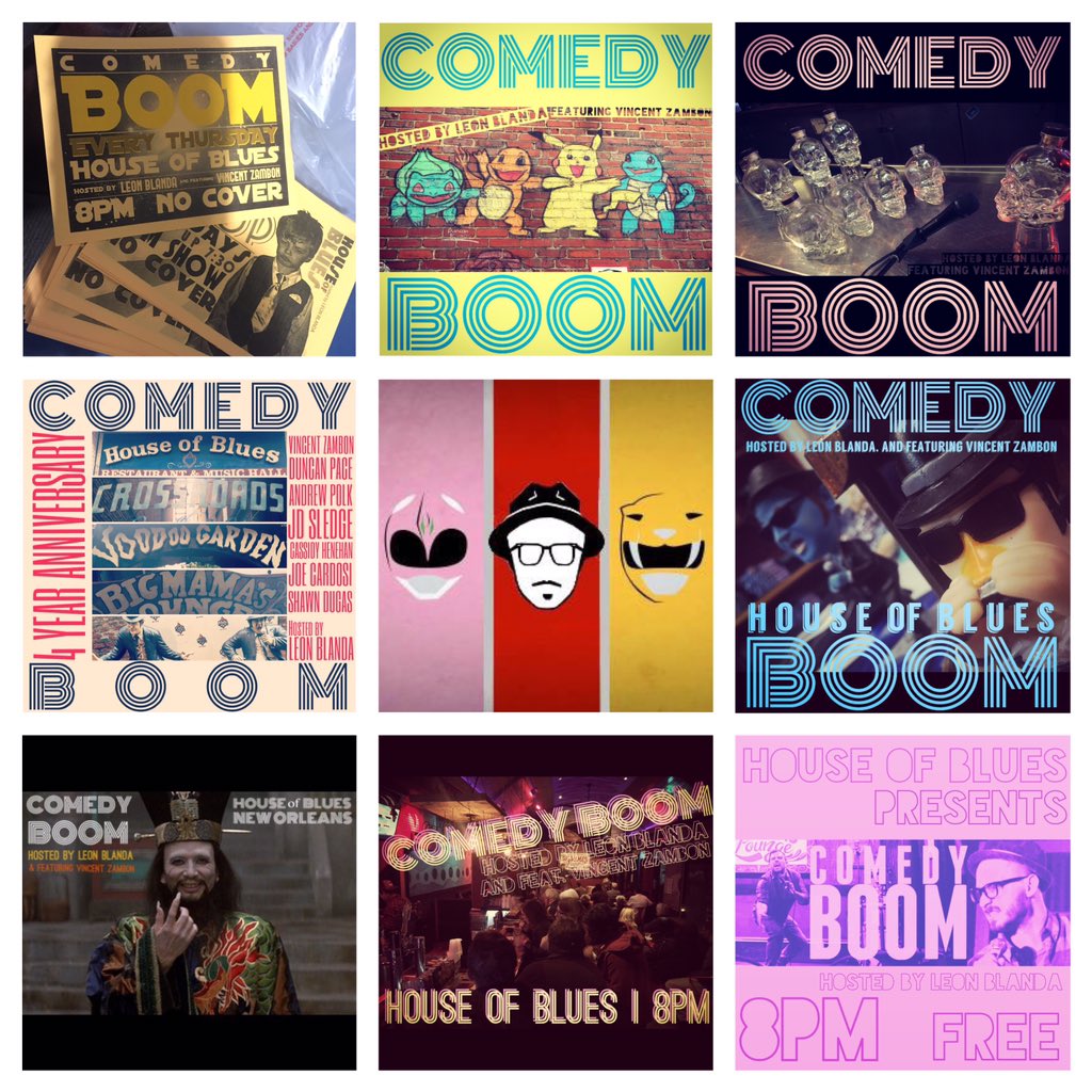 LeonBlanda's tweet photo. Last #ComedyBOOM @HOBNOLA ever! Help us steal some office supplies before we pack up and move it all to @JAXNOLA!
8p https://t.co/v4FP00o9ak