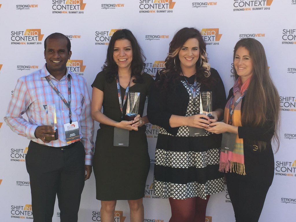 Selligent's tweet photo. Congratulations to our Elevate Awards winners! #SVSummit15 https://t.co/00YMTWS98K