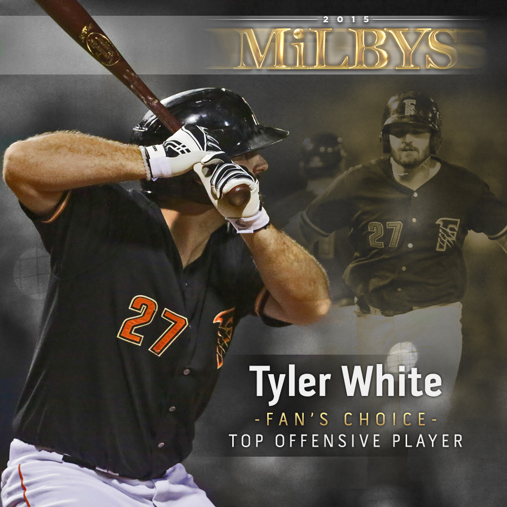 FresnoGrizzlies's tweet photo. .@MiLB announced that the fans selected @twhite409 as the Top Offensive Player for the 2015 season. #Growlifornia https://t.co/sYwc3FVhIi