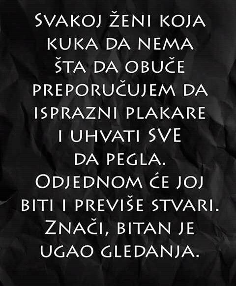 Uvijek je bitan ugao... gledanja