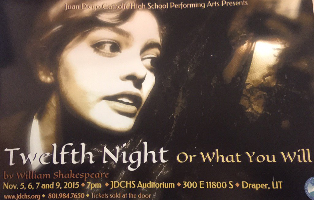 Twelfth Night performances are Nov 5, 6, 7 and 9th! Tickets are $8 for adults and $5 for students, come support🎭🌟 🎭🌟