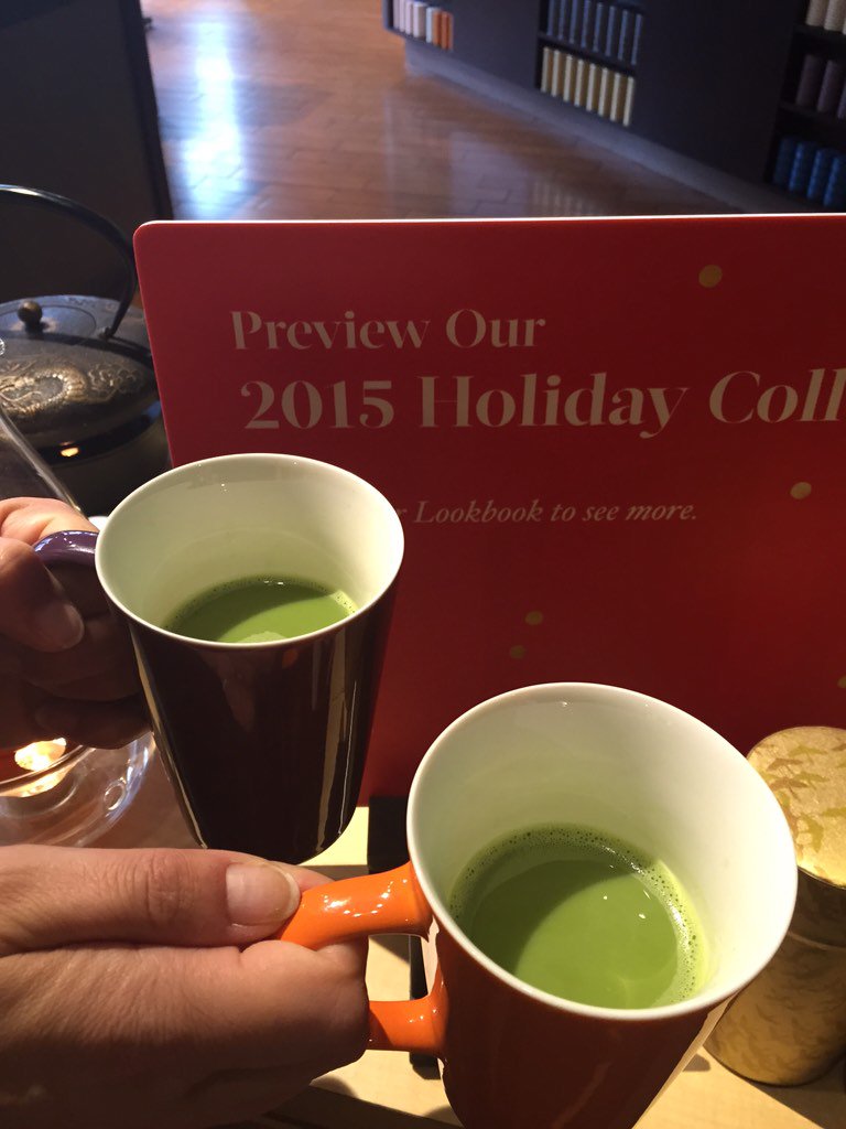 GracieCheng's tweet photo. Amazing tea tasting @baycentrevic #Matcha white chocolate peppermint w/ Mint Majesty!!! #teavanapartner @JillMccoy11 https://t.co/DkdqQD8BgC