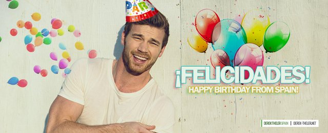 Hoy es el cumple de ¡FELICIDADES! Happy Birthday from your Spanish fans.  