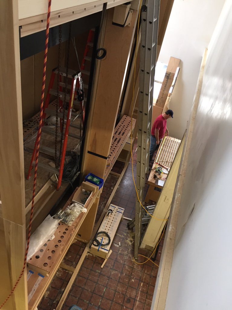 cuwebdesign's tweet image. Today we got to chat with Master Organ Builder, CU&apos;s own John-Paul Buzard &amp;amp; got a sneak peak at the newest project
