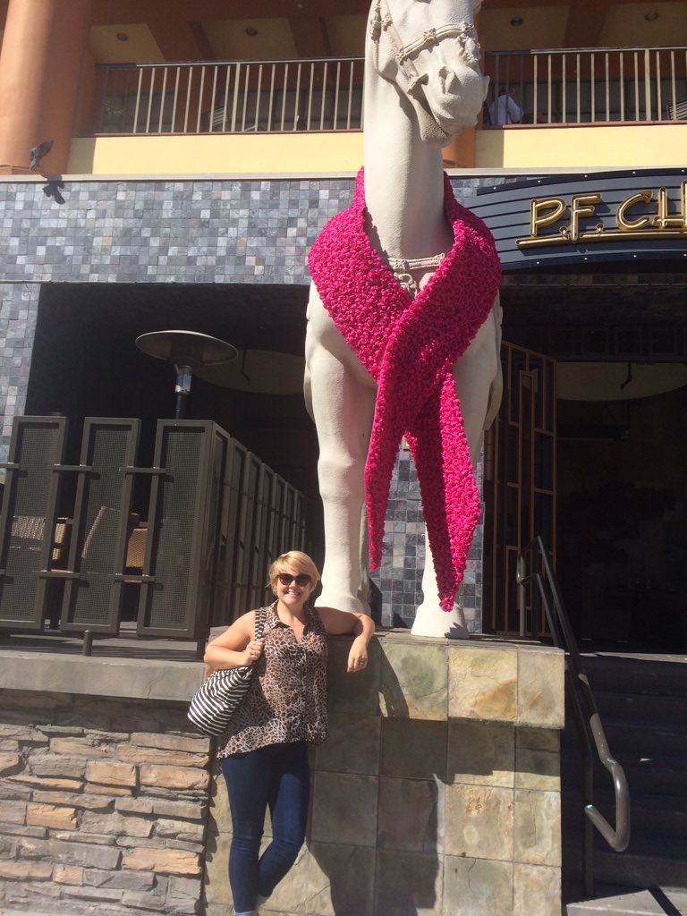 MakingStridesLA's tweet photo. @PFChangs #pinkhorse #pfchangspink #BreastCancerAwareness #makingstridesla https://t.co/d94J5vW2yN