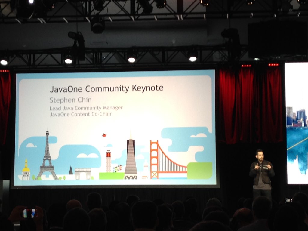 ameliaeiras's tweet image. #JavaOne2015 we love you awesome #usualsuspect @steveonjava 💞