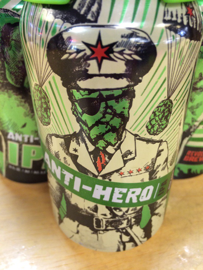 hwsboston's tweet photo. Anti hero is back! #revolutionbeer #chicagobeer #craftbeergasm https://t.co/eBzdAaC56M