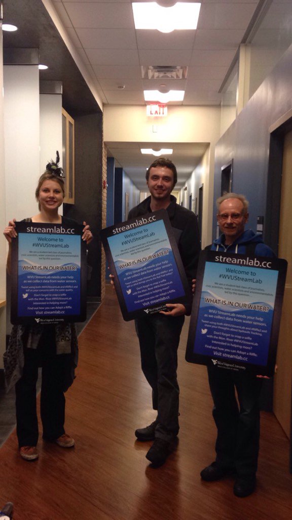 WVUStudents's tweet image. #wvustreamlab signs are awesome!! See them on the rail trail soon 😊