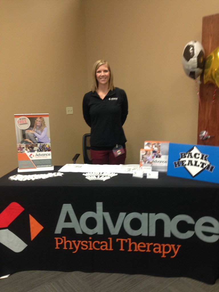 Advance_PT's tweet photo. Enjoying the afternoon at True Manufacturing's employee health fair in Bowling Green, MO! https://t.co/UQAzsyw4Hr