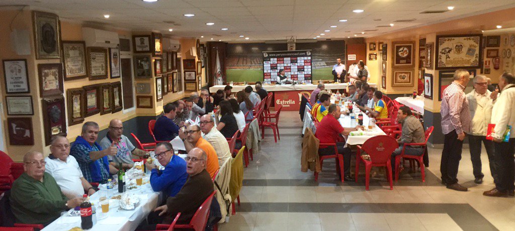 Ya está todo preparado en la sede de la <a href="/APValencianiste/">APValencianistes</a> para la cena pre-partido. Hoy con la asistencia de Tendillo