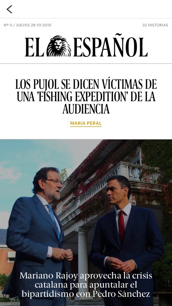 jjmalpi's tweet photo. Navegando por #elespanolApp enhorabuena!! @elespanolcom @pedroj_ramirez @leticialv disfrutando la edición del n*0 https://t.co/NEWDSimTUl
