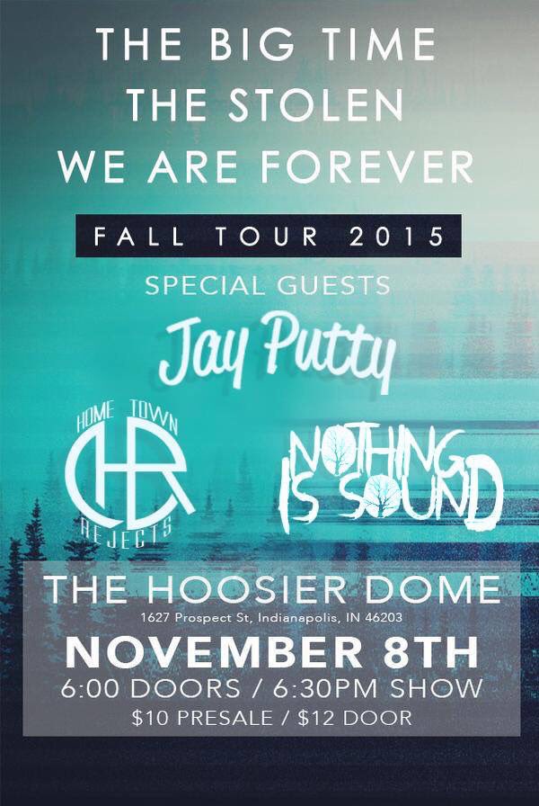 HometownRejects's tweet photo. November 8th! Come catch us with our friends @JayPuttyMusic and @WeAreForeverr https://t.co/60T0dY7UpQ