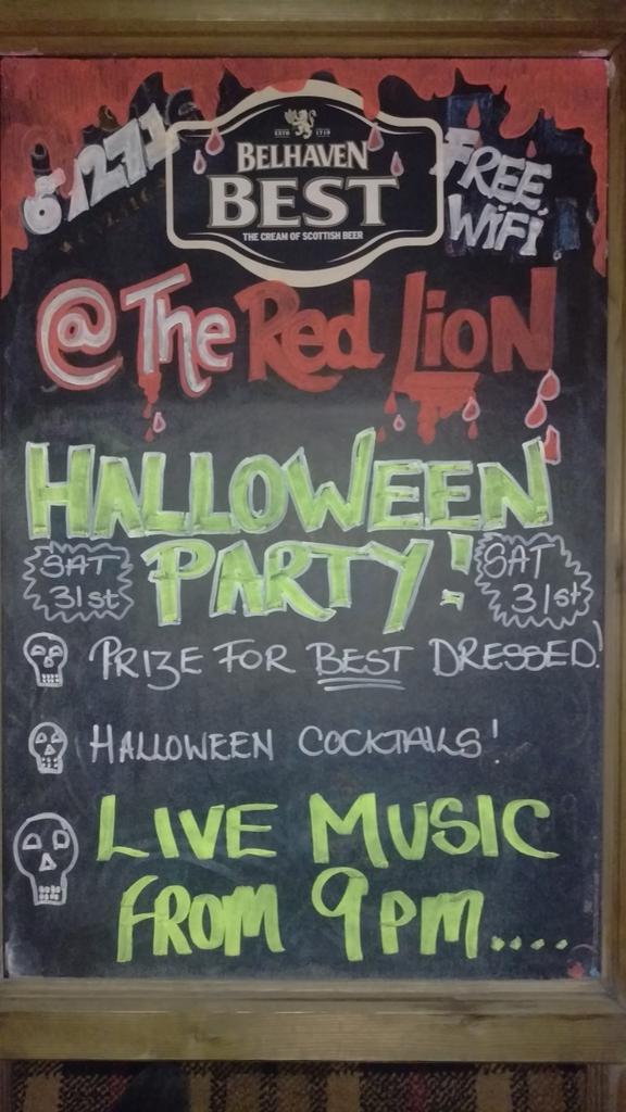 RedLionForres's tweet photo. Excited for our Halloween party! #thiswayfortheBoooos 😜 https://t.co/aN5GL8wZ4z