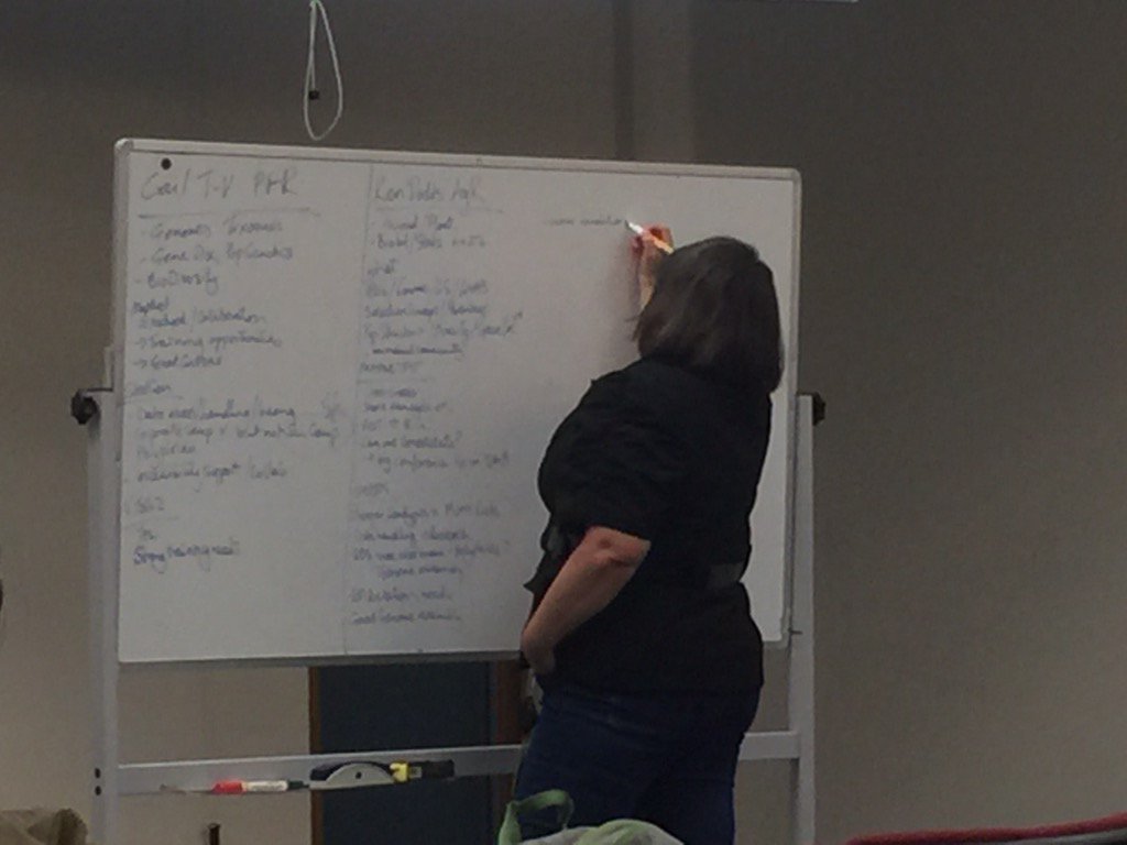 dnatured's tweet photo. Writing down all the names who were cheeky to her at the dinner: @EmilyTelferNZ hard at work at #MapNet2015 https://t.co/QOi3FgA5Lp