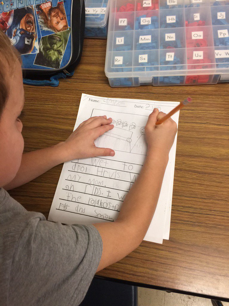 Students learn how to add details to their small moments using the mentor text "A Chair For My Mother" #bristolearns