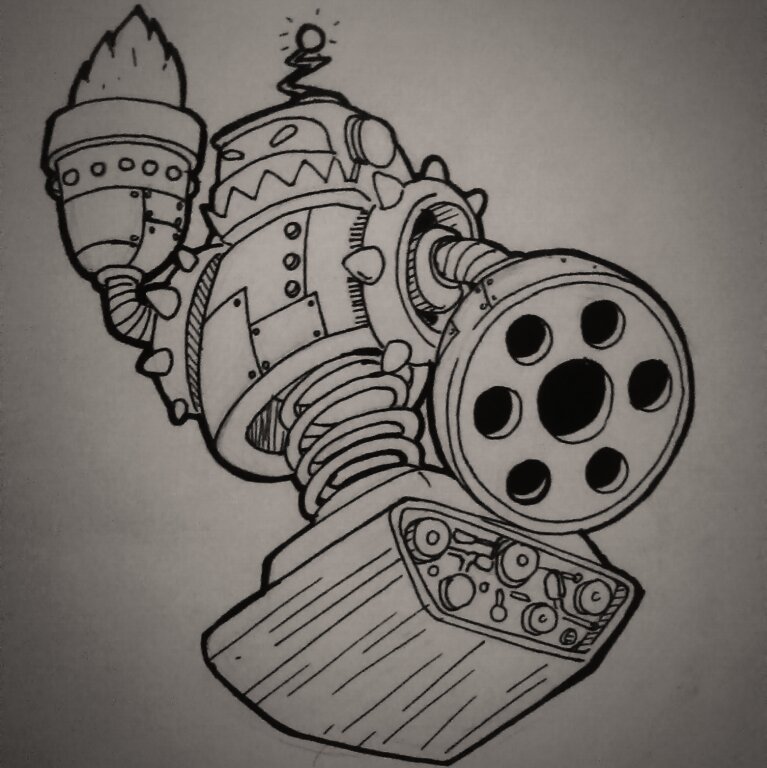 WalfAttack's tweet image. Dia #22 robot asesino @drawjam