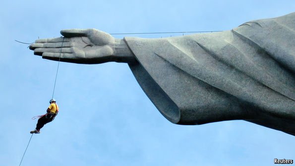 TheEconomist's tweet image. Brazil has not suffered two straight years of contraction since 1930-31. That may change econ.st/1NDhhap