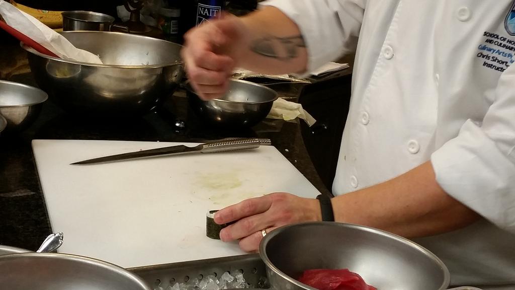 alwayspivoting's tweet photo. Time to start rolling! @ChefShortCCC @NAITCulinary #naitced #sushi101 https://t.co/CrsIBkUU0H
