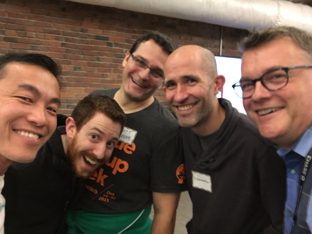 pchee's tweet image. Up to no good with @RedRussak @BrettGreene @JoshMaher @DaveParkerSEA #NewTechSea #StartupWeekSEA