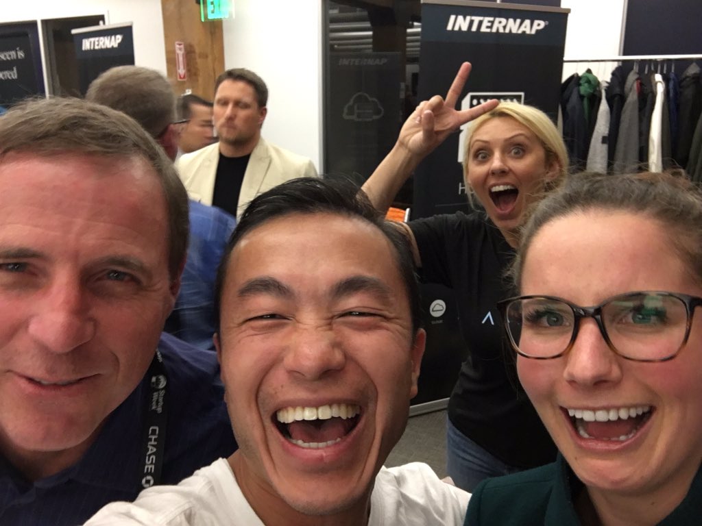 pchee's tweet image. Best pick of the night at #NewTechSea with @grabmike @grrracefox and photo bombed by @ivysoftworks #StartupWeekSEA
