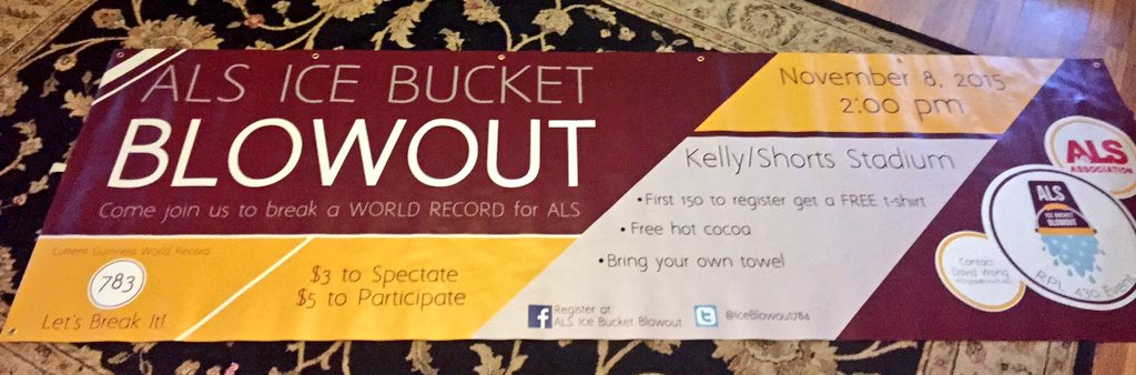 IceBlowout784's tweet photo. Our banner came in today! We are only 10 days away now! #FireUp4ALS https://t.co/RoAqHKT6Q7