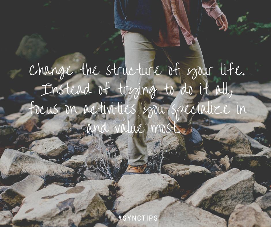Sync360's tweet photo. Take a birds-eye view of your life and ask yourself: What changes could make life easier? #SyncTips https://t.co/FCpUjrnxCb