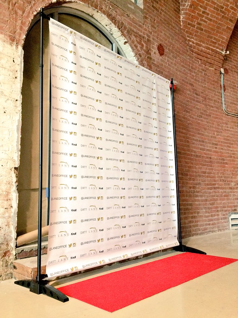 laneoffice's tweet photo. Thank you to @ShawContract for helping w our #IIDANY #ColorInvasion Sponsor "Booth"! #StepandRepeat #GregoryFBurke https://t.co/qEGH5tF30C