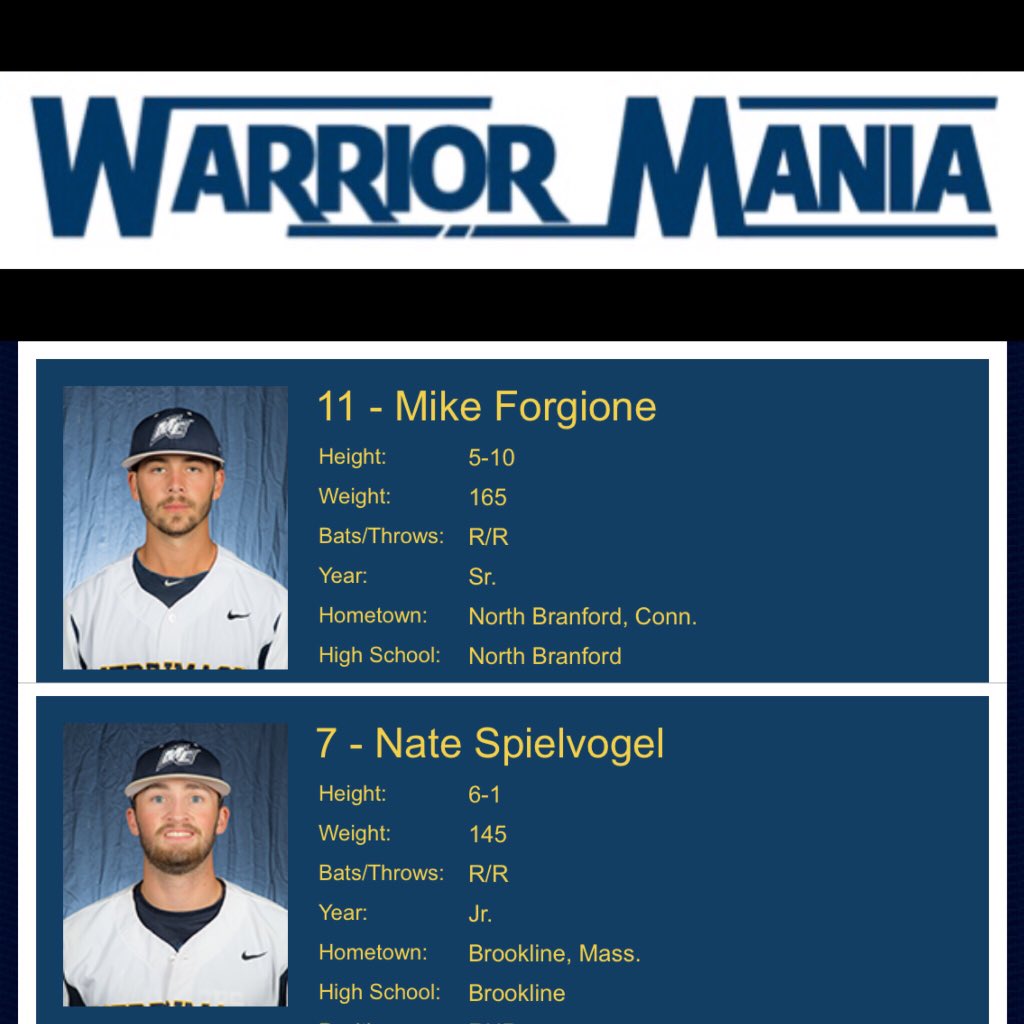 MerrimackBSB's tweet photo. Day2 Competition Champs! @NateSpiel @MikeForgione11 After 1 Week #TeamGlav on top #TeamBarese in 2nd #TeamCotter 3rd https://t.co/EPebdZOfjb