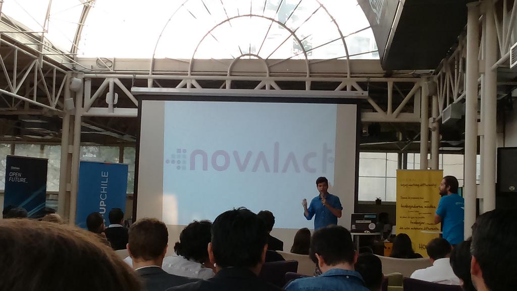 CibisBiotech's tweet image. Apoyando a nuestros amigos de @Novalact en Tech Evening #health20 @STGOLabSpace @startupchile