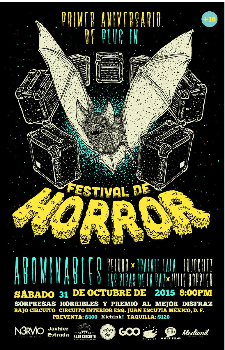 quieroplugin's tweet photo. Todos el sádabo a ver  @abominablesmx, @TralaliLala, @juliedoppler, @Laspipasdelapaz, @peludoband, @abominablesfans https://t.co/NHtK8KctOO