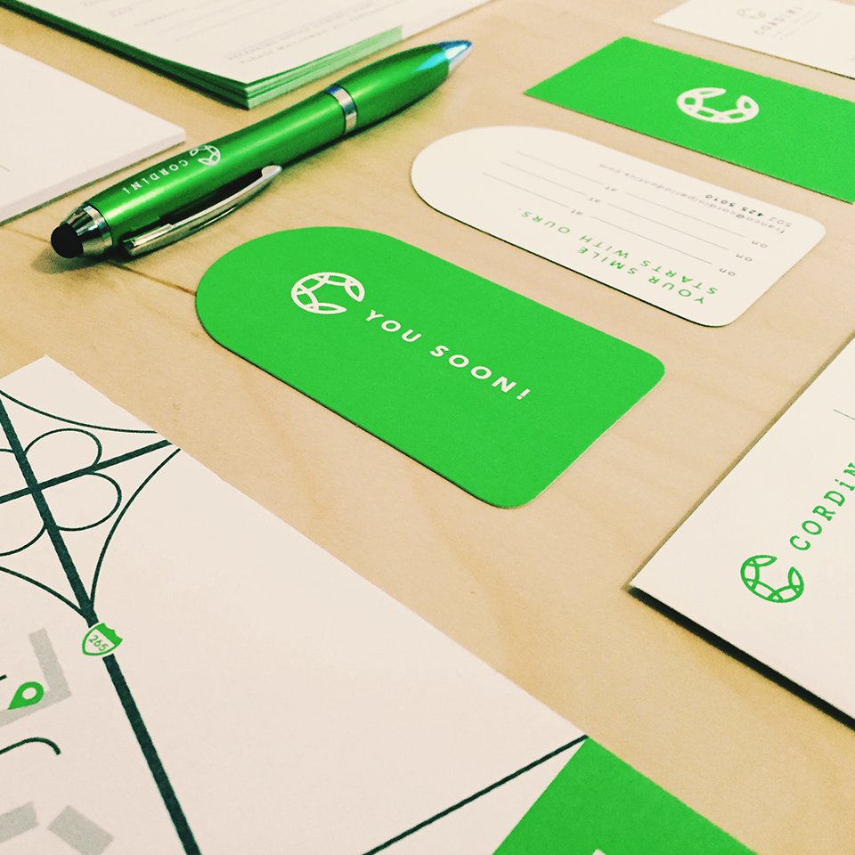 hellofieldtrip's tweet photo. Branding and stationary is complete for Cordini Dental Implant and Perio Surgery. Stay tuned for the website.. https://t.co/1KvNTGAkbZ