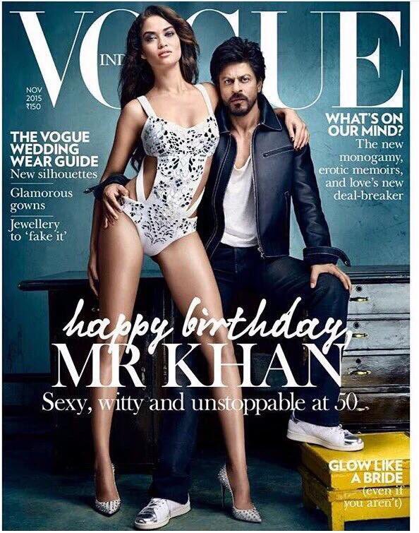 Shah Rukh Khan on the Cover of Vogue India November 2015 Issue \Happy Birthday Mr. Khan\ ~ 

SRK 