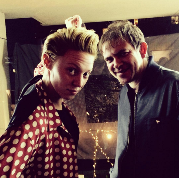 LaRouxfans2050's tweet photo. via creativeheadmagLaroux - queen of the cool quiff - snapped tonight at the #redthreadjournal launch party . https://t.co/TLSQGHbnGR