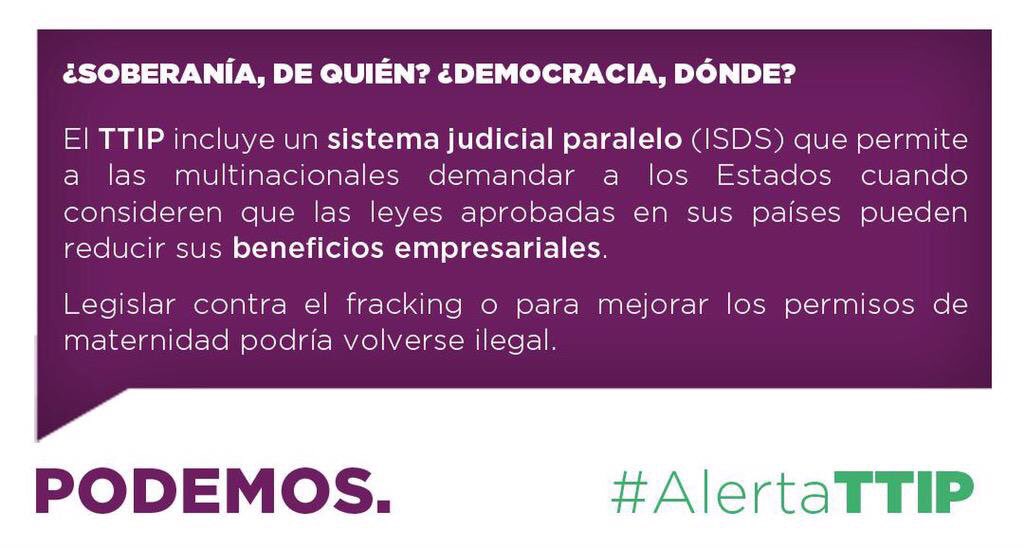 Alexgue82's tweet photo. Vender soberanía, la democracia y derechos de nuestro pueblo a las corporaciones es traición a la patria #AlertaTTIP https://t.co/BTqY9qoUDT