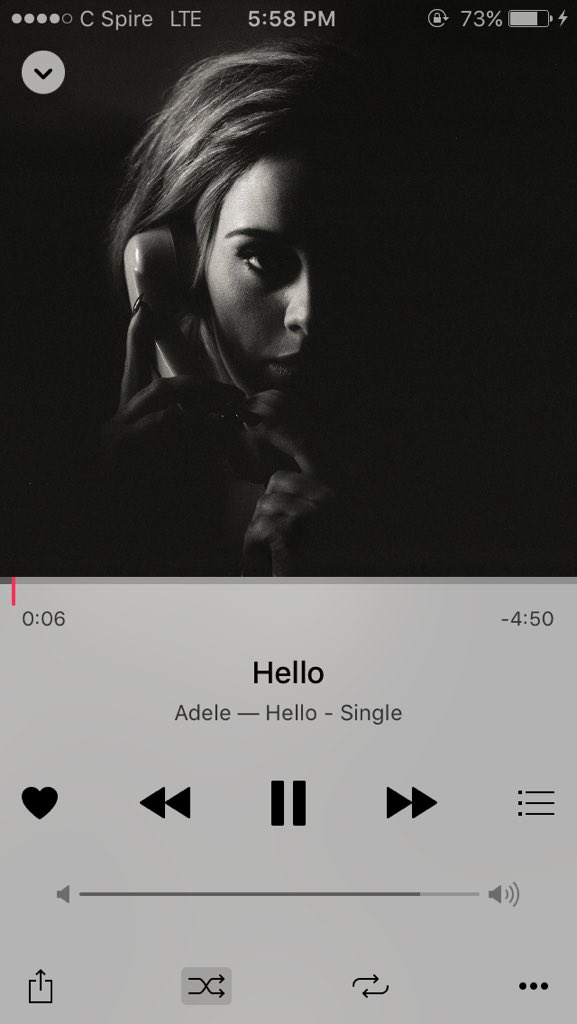 KatieBethW's tweet photo. Hello... I'm obsessed with yet another Adele song! #HelloFromTheOtherSide https://t.co/Q2TojRGY6B