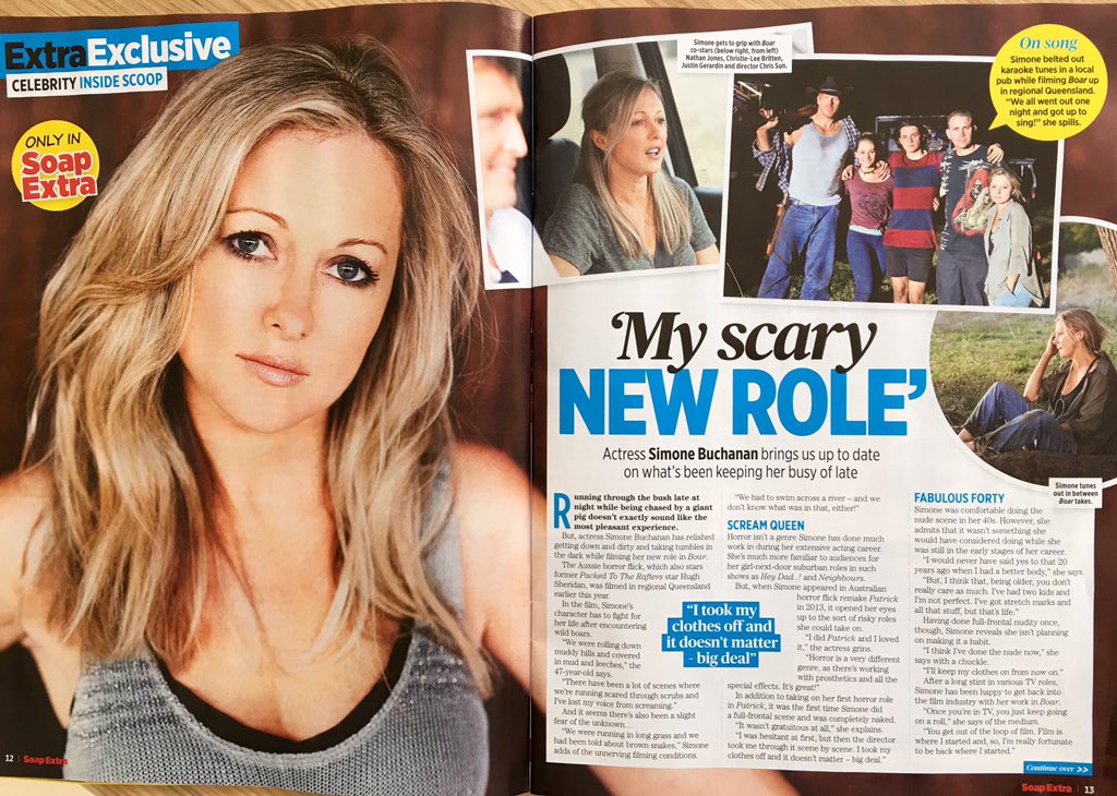 Thank you <a href="/SoapExtra/">#SoapExtra</a> for the great 4 page spread on #boar . Cheers 😊