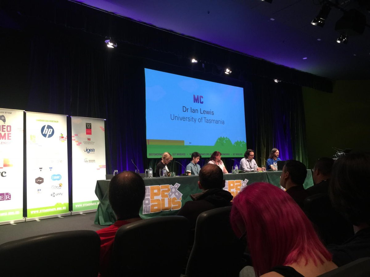 pennyrowe30's tweet photo. Games with aims #pax @acereduau great panel discussion #EdGameVic #vicpln https://t.co/IHFuhDcREa