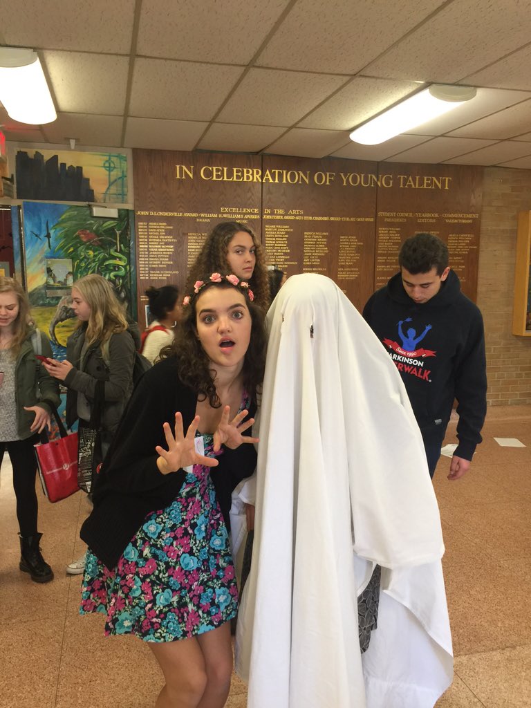 StudcoESA's tweet photo. GHOST SPOTTED #esaspiritweek ... Who's coming to the Halloween dance? 
LAST CHANCE TO BUY TICKETS IS TOMORROW!! https://t.co/4l0Ic23v4r