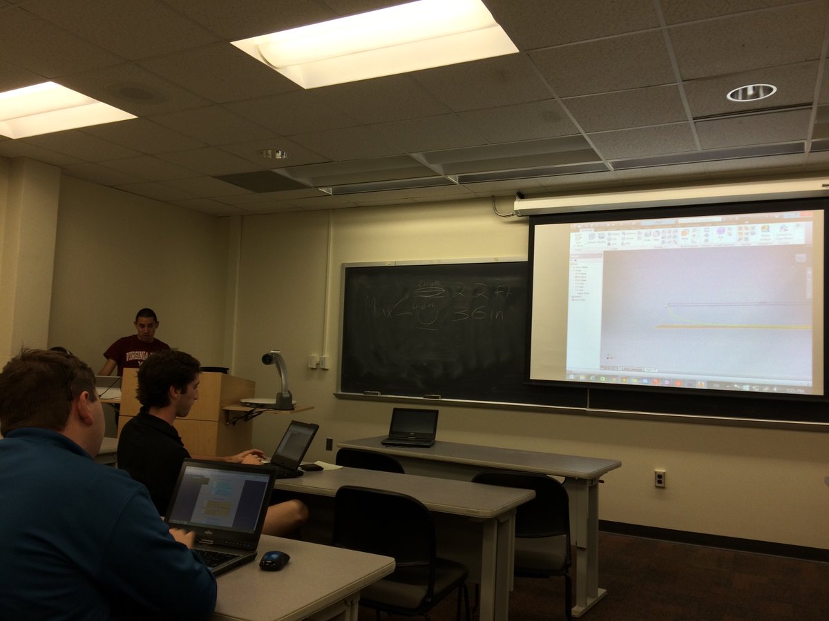VTConcreteCanoe's tweet photo. VT concrete canDOERS hard at work in Inventor.  #greatness #theSeussIsLoose https://t.co/J1YBYcqk0C