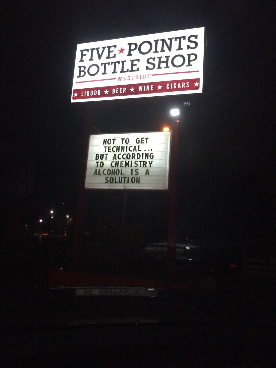BOOZOLOGYdotCOM's tweet photo. Local bottle shop sign #Boozology https://t.co/9Vy7DkJy82