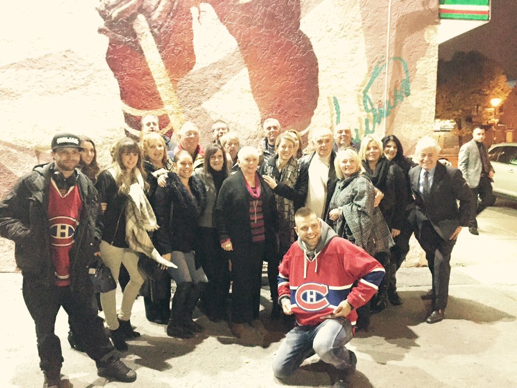 melaniejoly's tweet photo. Inauguration de la murale du #rocket grand Ahuntsicois avec la famille Richard! #mauricerichard #ahuntsic https://t.co/Z9o0H9yq8r